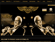 Tablet Screenshot of prodigystrings.com